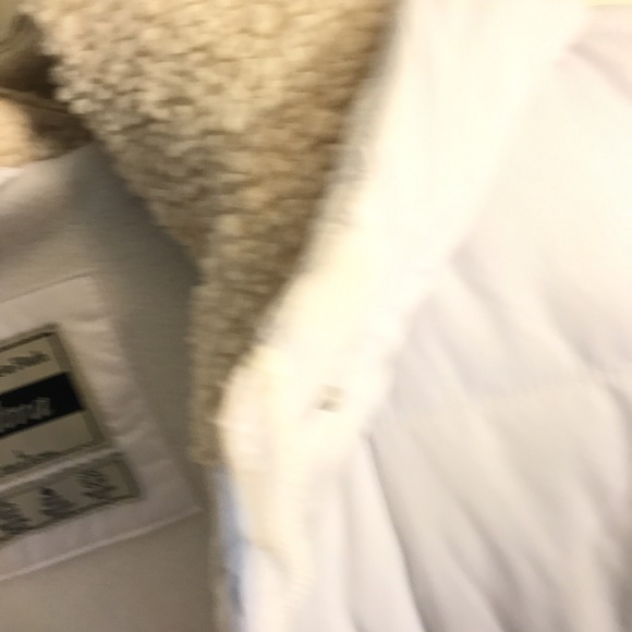 abercrombie fitch Women Large White Puffer Coat Jacket Parka - Picture 4 of 8